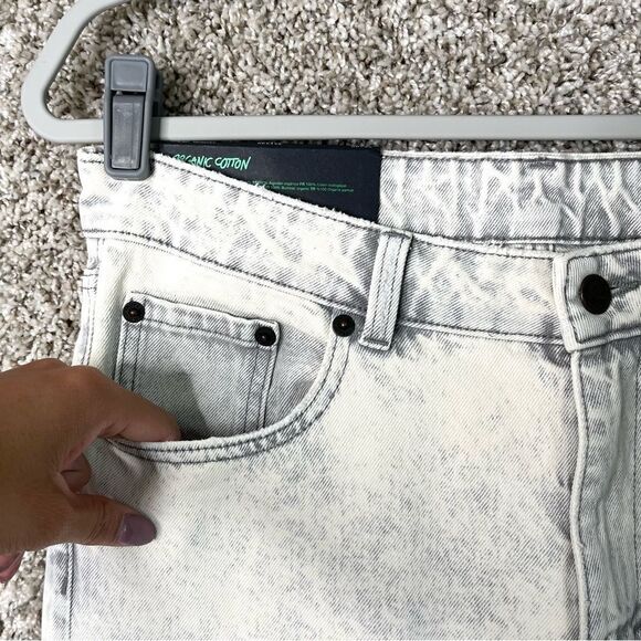 Cheap Monday Jeans Men’s 30x34 Average White Revive Slim Straight Raw Hem NWT - Picture 2 of 8